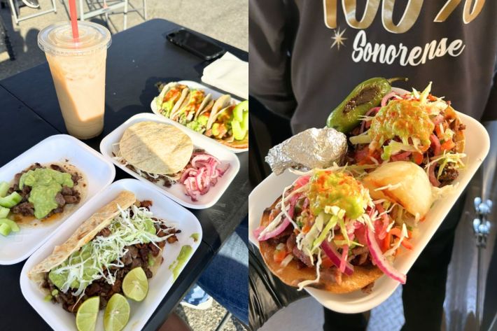 Tacos from taco el Mochomo