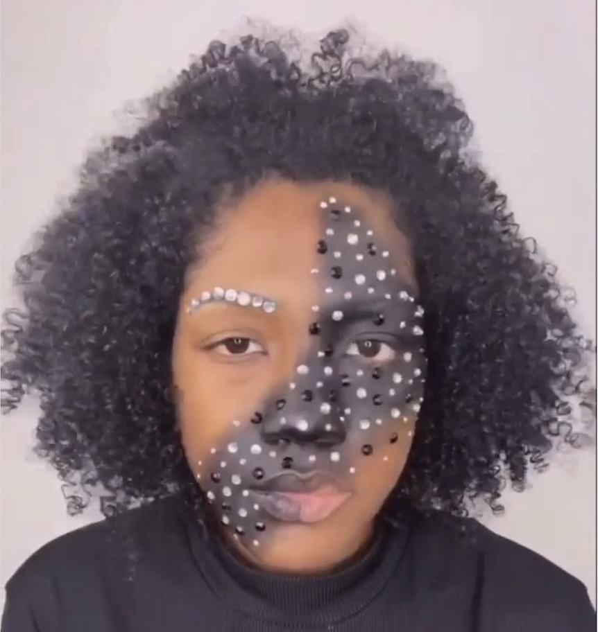 CV Dazzle makeup look by Instagram user @martymoment. Photo by @martymoment.
